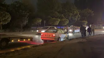 Eskişehir'de geceyi aydınlatan kaza: Refüjü uçarak geçti, mucize eseri kurtuldu