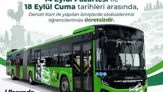 Denizli'de okul heyecanı yaşayan öğrencilere ulaşım müjdesi
