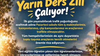 Talas'ta okul zili çalarken belediyeden kritik trafik hamlesi