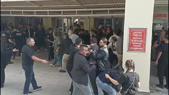 Sapanca'daki cinayet davasında karar sonrası adliye önünde arbede