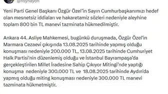 Özgür Özel'e yargıdan ağır fatura: Üç farklı konuşma için 800 bin TL tazminat