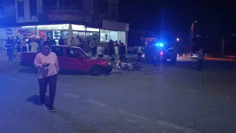 Seydişehir'de trafik dehşeti: Otomobil ve motosiklet çarpıştı