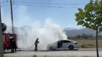 Bakım yolunda kabusu yaşadı: Servise giden araç küle döndü
