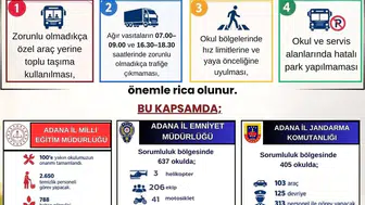 Adana'da dev eğitim maratonu başlıyor: Yarım milyonu aşkın öğrenci için kapsamlı güvenlik kalkanı