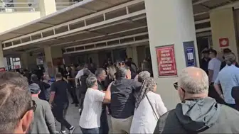 Ters bakma tartışması kanlı bitti: Mahkeme salonunda karar, bahçede arbede