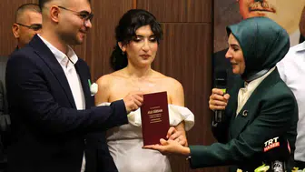 Denizli'de unutulmaz nikah: Bakan Göktaş genç çiftin mutluluğuna şahitlik etti