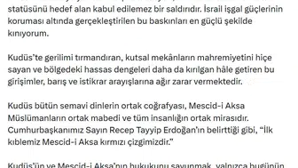 Ankara'dan Mescid-i Aksa için sert tepki: Kırmızı çizgimiz ihlal ediliyor