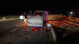 Siverek yolunda akşam saatlerinde korkutan kaza: İki kişi hastanelik oldu