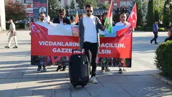 Erzurum'da 150 haftalık vicdan nöbeti: Kar kış demeden mazlumun sesi oldular