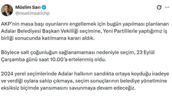 Adalar Belediyesi'nde kritik hamle: CHP'den seçim boykotu kararı