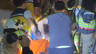 Edirne'de korku dolu anlar: Alevlerin arasında kalan taksici için saniyelerle yarışıldı