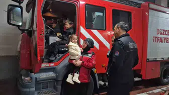 Afetlerin gizli kahramanlarından itfaiyecilere duygusal jest