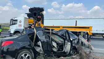 Tarsus otoyolunda feci kaza: Direksiyon hakimiyetini kaybeden sürücü hayatını kaybetti