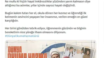 Eğitimde fırsat eşitliği vurgusu: Emine Erdoğan'dan anlamlı mesaj