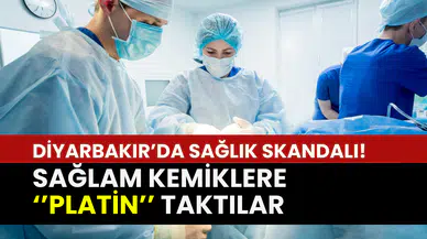Diyarbakır’da hastanede sağlık skandalı: Sağlam kemiklere platin takıldı