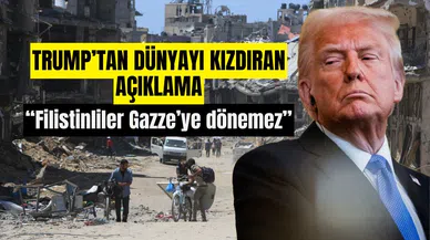 ABD Başkanı’ndan açıklama: Filistinliler Gazze’ye dönebilecek mi?