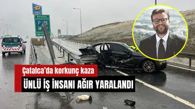 Kuzey Marmara Otoyolu’nda korkunç kaza: İş insanı ağır yaralandı