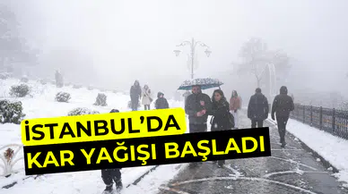 Meteoroloji uyarmıştı: İstanbul’da beklenen kar yağışı başladı