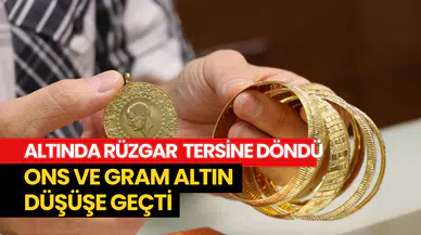 Ons ve gram altın düşüşe geçti: İşte güncel fiyatlar
