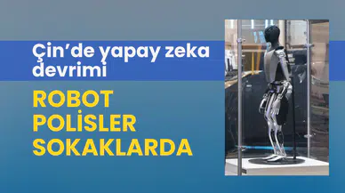 Yapay zekalı polis robotlar ve DeepSeek AI çalışanları Shenzhen sokaklarında yerini aldı