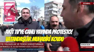 Akit TV’ye canlı yayında protesto: Muhabir, vatandaşlar tarafından kovuldu