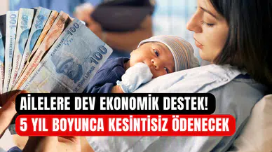 Anneler dev ekonomik destek: Her çocuk için 5 yıl boyunca doğum parası desteği