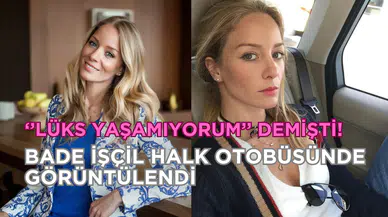 Bade İşçil alışveriş poşetiyle halk otobüsünde görüntülendi