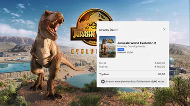 Epic Games 760 TL’lik Jurassic World Evolution 2’yi ücretsiz veriyor