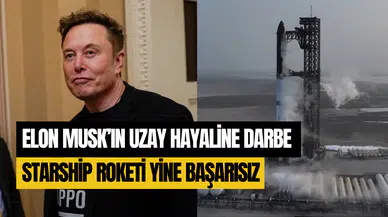 Elon Musk’ın uzay hayali yine suya düştü: Space X’in Starship roketi test uçuşunda patladı