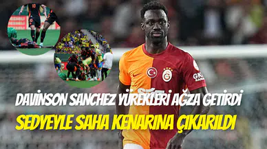 Galatasaraylı Davinson Sanchez’in korkutan anı: Sedyeyle oyundan çıktı