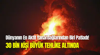 Guatemala’da alarm verildi: Fuego Yanardağı patladı, 30 bin kişi tehlike altında