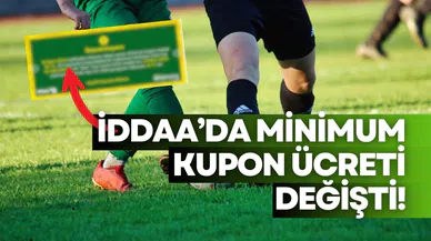 İddaa'da minimum kupon ücreti 30 TL'den 50 TL'ye yükseltildi