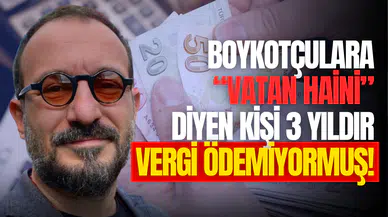 Boykotçulara “vatan haini” diyen Abdülkadir Özkan üç yıldır vergi ödemiyormuş