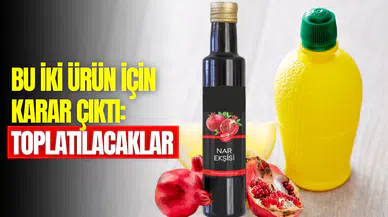 Bakanlıktan yeni karar: Gerçek limon ve nar ekşisi içermeyen ürünler yasaklandı!