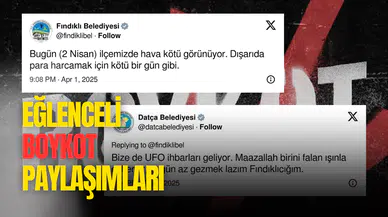 Belediyelerden esprili boykot paylaşımları: UFO’lara dikkat!