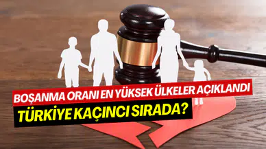 Dünyada boşanma oranı en yüksek ülkeler: Türkiye kaçıncı sırada?