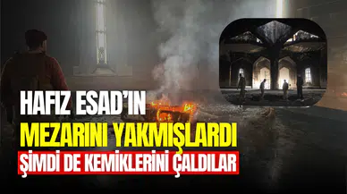 Suriye’de Beşşar Esad'ın babası Hafız Esad’ın mezarı kimliği belirsiz kişiler tarafından açılarak kemikleri kaçırıldı