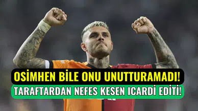 Galatasaray’da Osimhen bile onu unutturamadı: Taraftardan olağanüstü Mauro Icardi editi