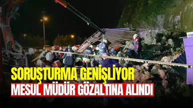 Samsun’da akaryakıt istasyonunda heyelan son durum
