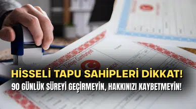 Hisseli Tapu Sahipleri Dikkat!