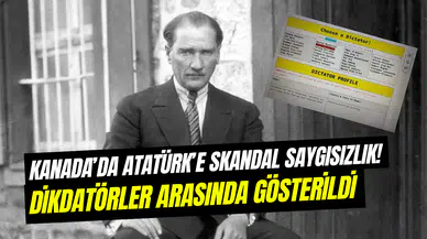 Kanada’da Atatürk’e skandal saygısızlık: Diktatörlerle aynı listeye kondu