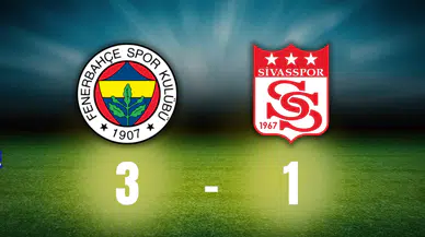 Şampiyonluk Ateşi Sönmüyor: Fenerbahçe 3 - Sivasspor 1!