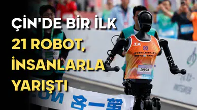 Tarihi Maraton: Çin'de 21 Robot İnsanlara Meydan Okudu!