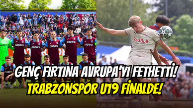 Trabzonspor U19, Salzburg’u devirdi: UEFA Gençlik Ligi’nde final göründü