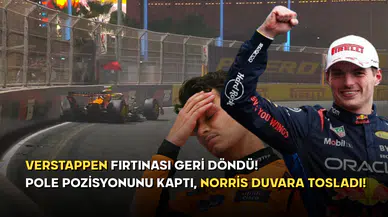 Verstappen Efsanesi Geri mi Döndü? Verstappen pole'de, Norris Kaza Yaptı!