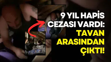 9 yıl hapis cezası bulunan hükümlü tavan arasında yakalandı