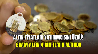 Altın fiyatları yerle bir: Gram altın 3909 TL’ye geriledi