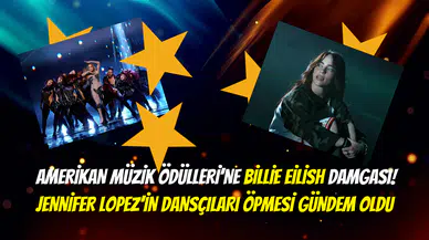 Amerikan Müzik Ödülleri’nde kazananlar belli oldu: Jennifer Lopez’den dansçılarına ateşli öpücük