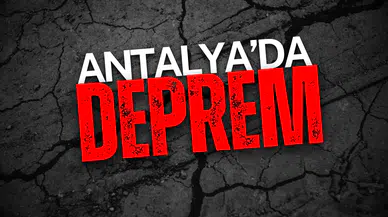 Antalya'da 4.0 Büyüklüğünde Deprem!
