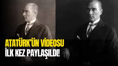 Atatürk’ün fotoğraf çektirirken çıkan videosu! İlk kez göreceksiniz